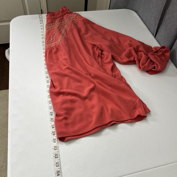 Torrid Blouse Women 3X Boho Romantic‎ Rustic Artisan Flowy Feminine Embroidered - Picture 9 of 11